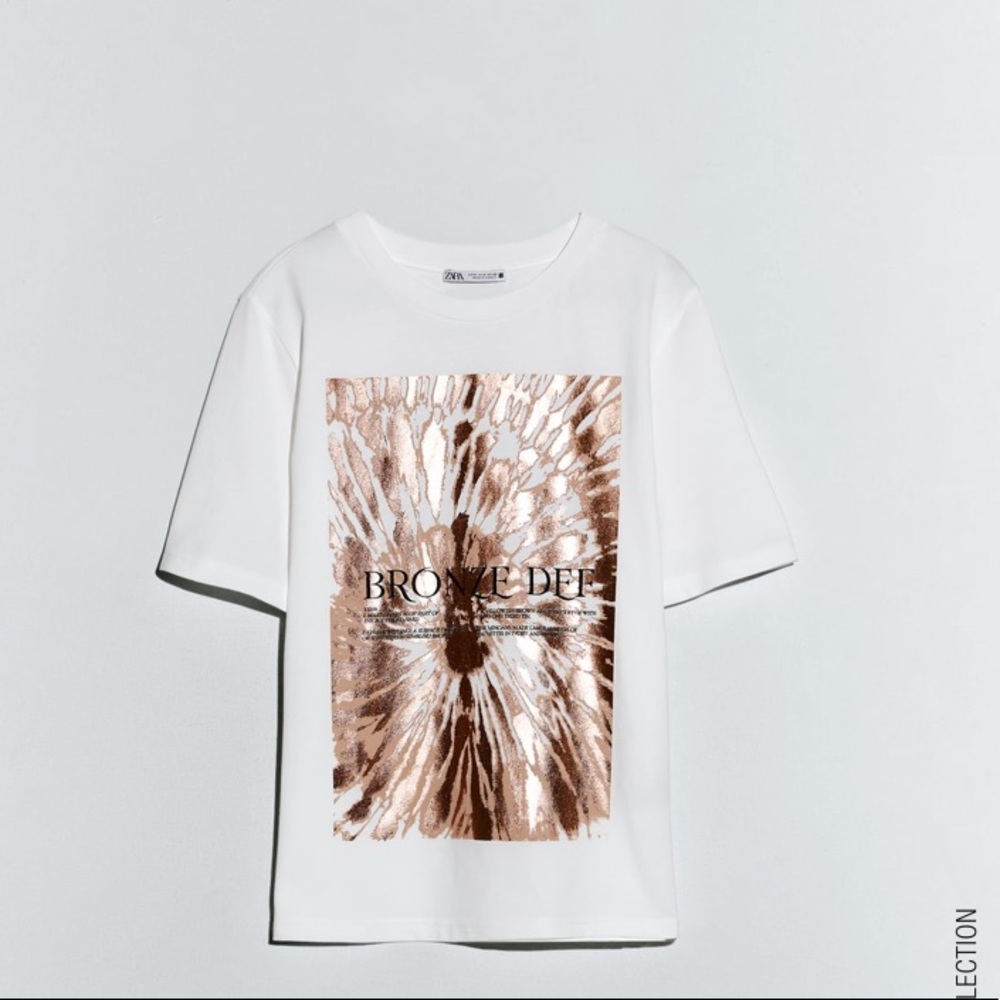 Zara contrast t-shirt